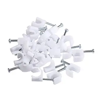 white cable tacks