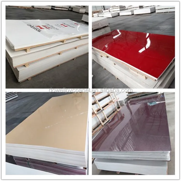 Waterproof Laminate Pvc Kitchen Uv Sheet With Sparkle Color