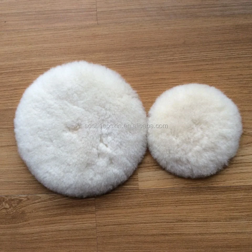 Wholesale Nature Wool Genuine Sheepskin Polishing Pads Wool Buffing Pad Buy Wool Buffing Pad