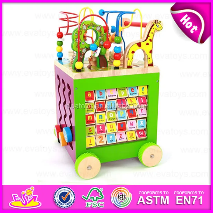 Wooden Multifunction Baby Walkers Toy,Wooden Stroller Baby Walker
