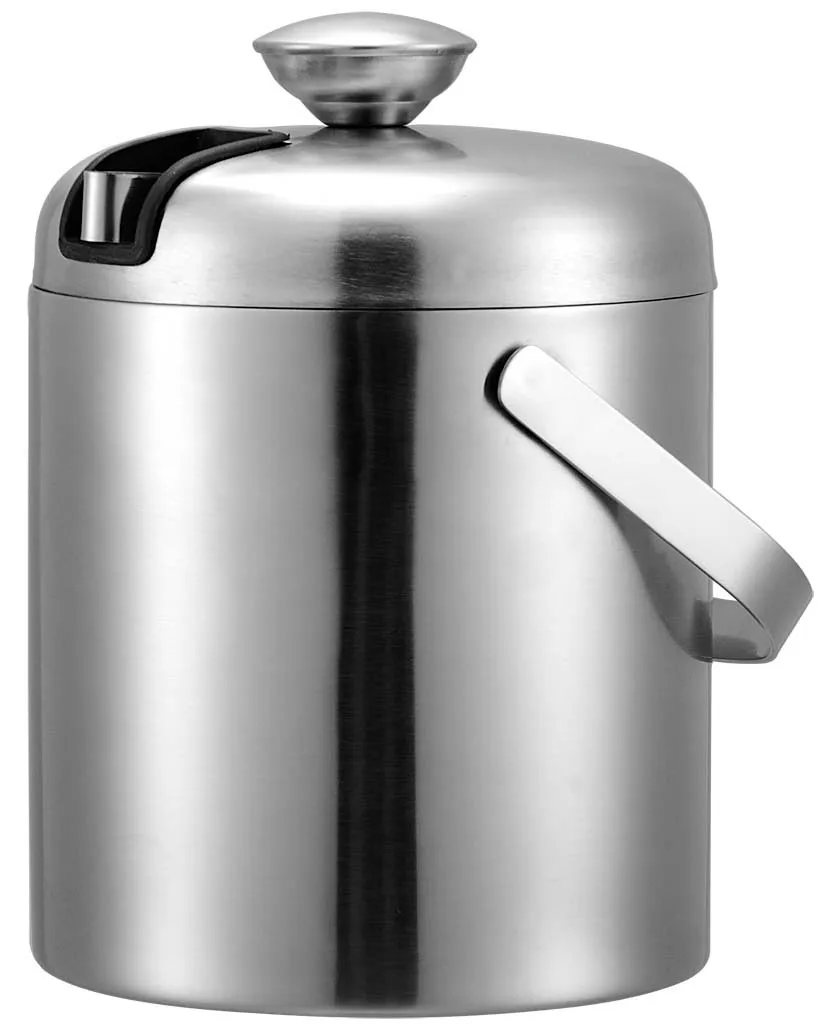 Double Layer Stainless Steel Material Brushed Finish Hotel Custom Ice