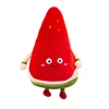 Bestdan Customized Cute watermelon fruit stuffed plush toys with throw pillows for children's promotional