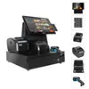 ODM all in one pos system 14.1" touch screen windows/android cash register for supermarket