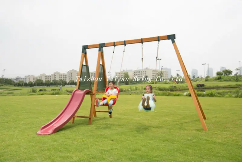 Outdoor Wood Swing Sets For Kids Tyss02 Buy Outdoor Swing Sets For