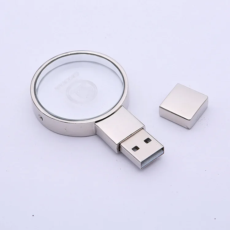 Creative custom magnifying glass portable usb memory 16gb u disk for sale - ANKUX.COM