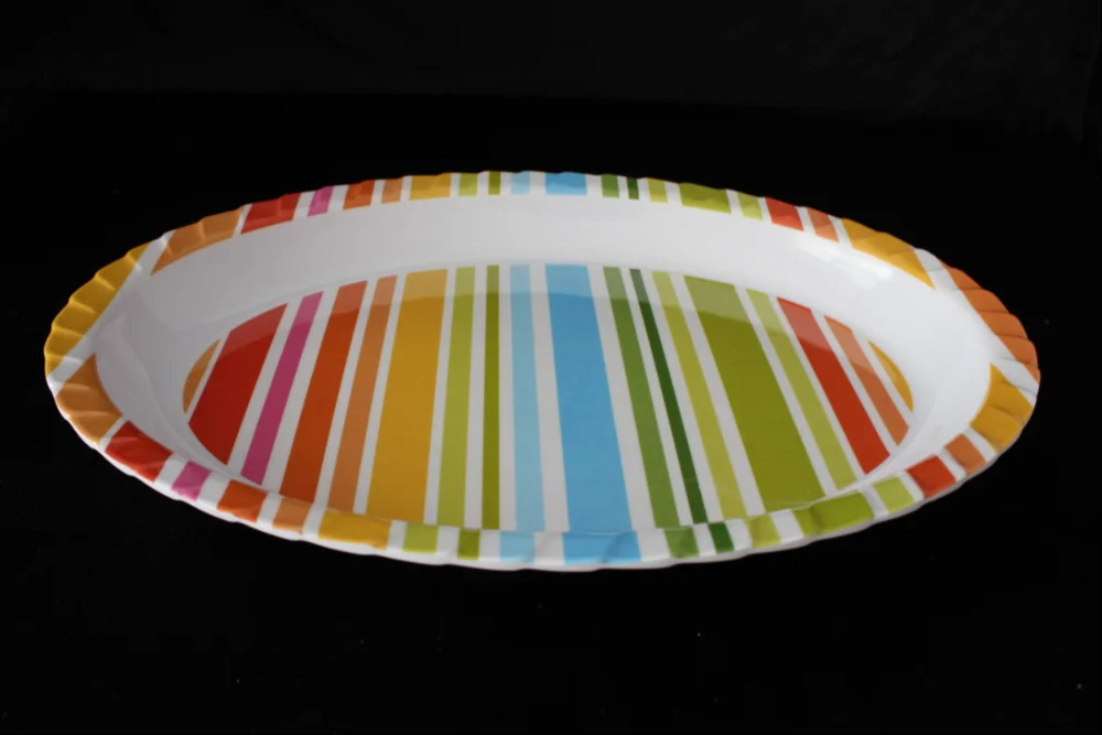 18.8inch melamine colorful plate