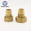 Green Valves One-way pipe connector brass connector measuring meter in front of the water meter joint table