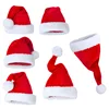 2018 New years Cap Christmas Party Santa Hats Red And White Cap Christmas Hat For Santa Claus Costume XMas Decoration for adult
