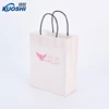 kraft paper bag with flat handle custom made