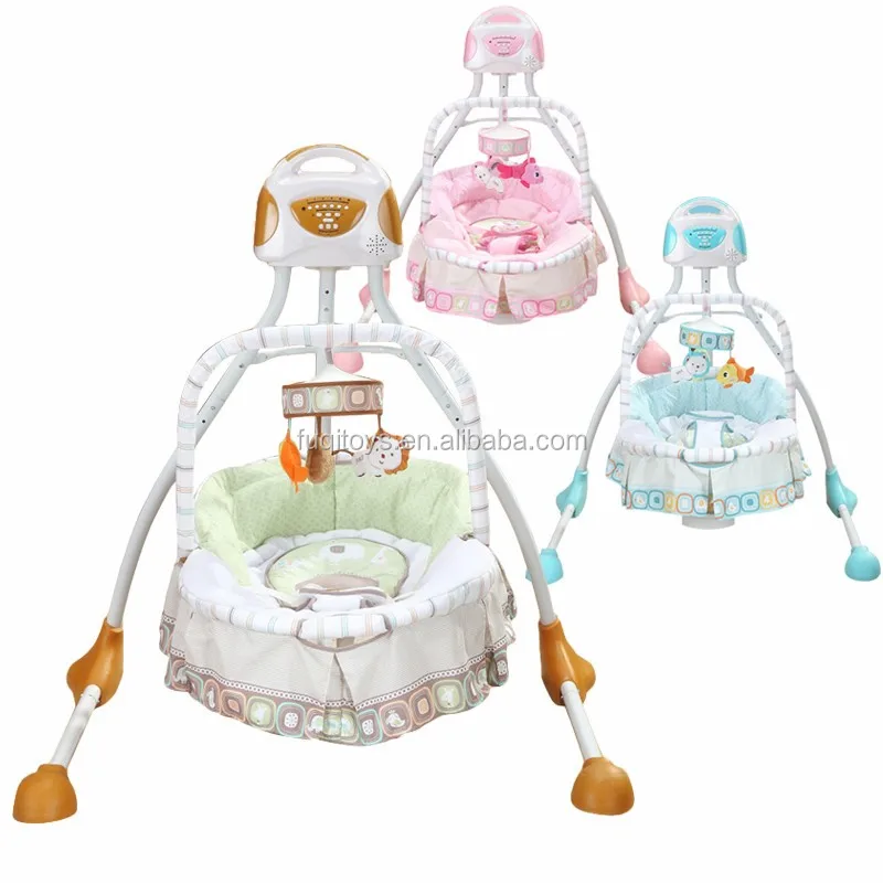 Baby Automatic Cradle Swing Baby Cradle Car Seat Folding Baby Metal