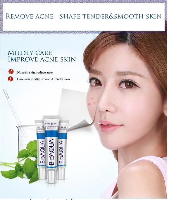 Bioaqua face cream anti acne treatment cream oil control Moisturizing Acne Scar Remover Pores acne cream