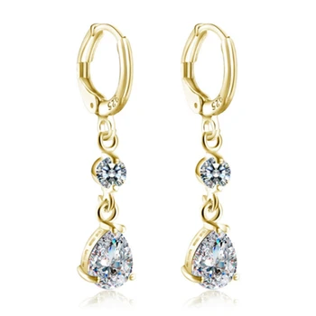 Korean Style Hanging Diamond Drop Earrings Design For S Korean Style Hanging Diamond Drop Earrings Design For S