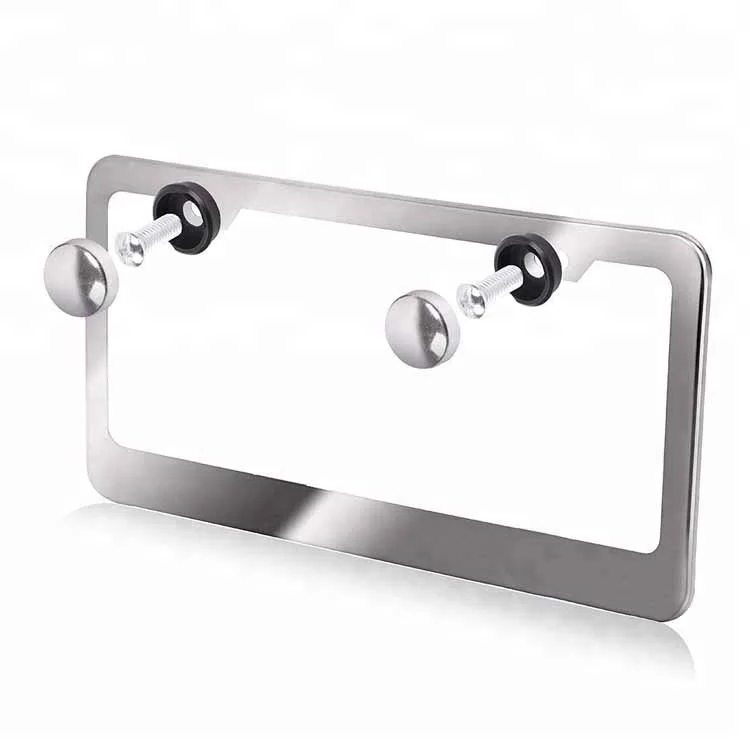 Whole Chrome License Frame Online Best Us Size Strong Chrome Stainless Steel License