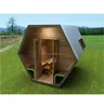 Artistic Prefabricated garden wooden house Sauna Room with Russia Logs