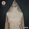 Ivory Luxury Heavily Beaded Lace Fabric In Graceful Ivory Color For Bridal Gown