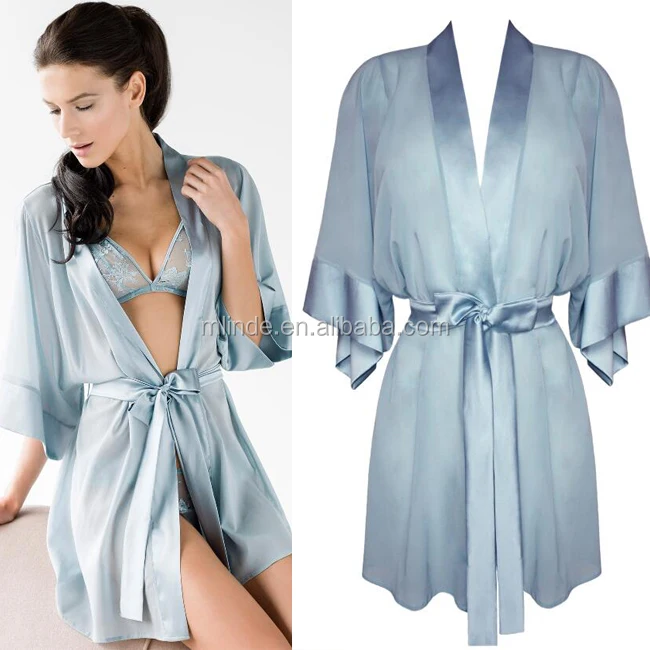 sexy silk robe