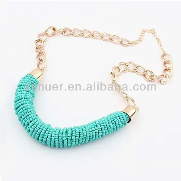 *** nuevo *** elegante Grueso De Madera Con Cuentas Collares