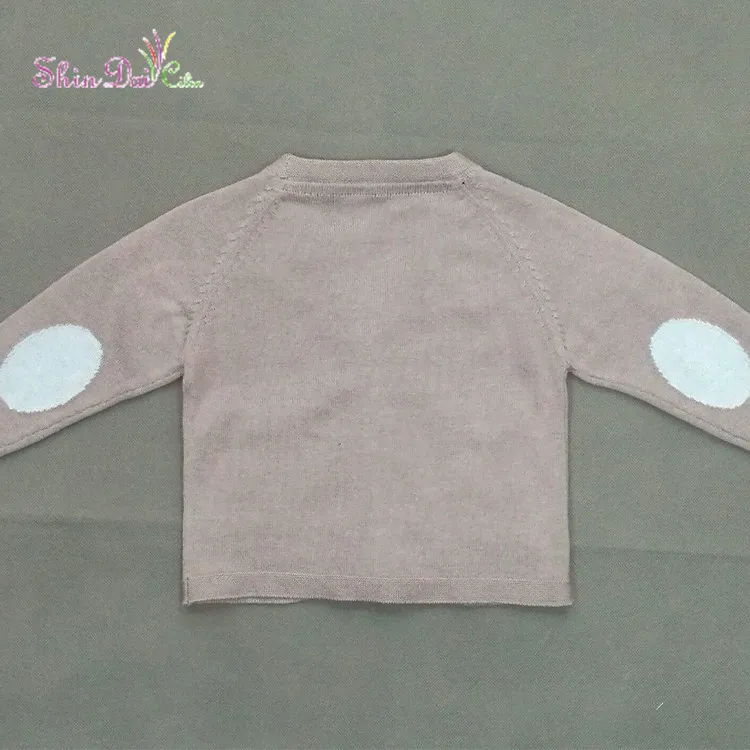 Many years factory knitting baby v neck buttons sweater