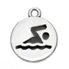 Eco Friendly Zinc Alloy Metal runner swimming Biker Marathon Triathlon Charm