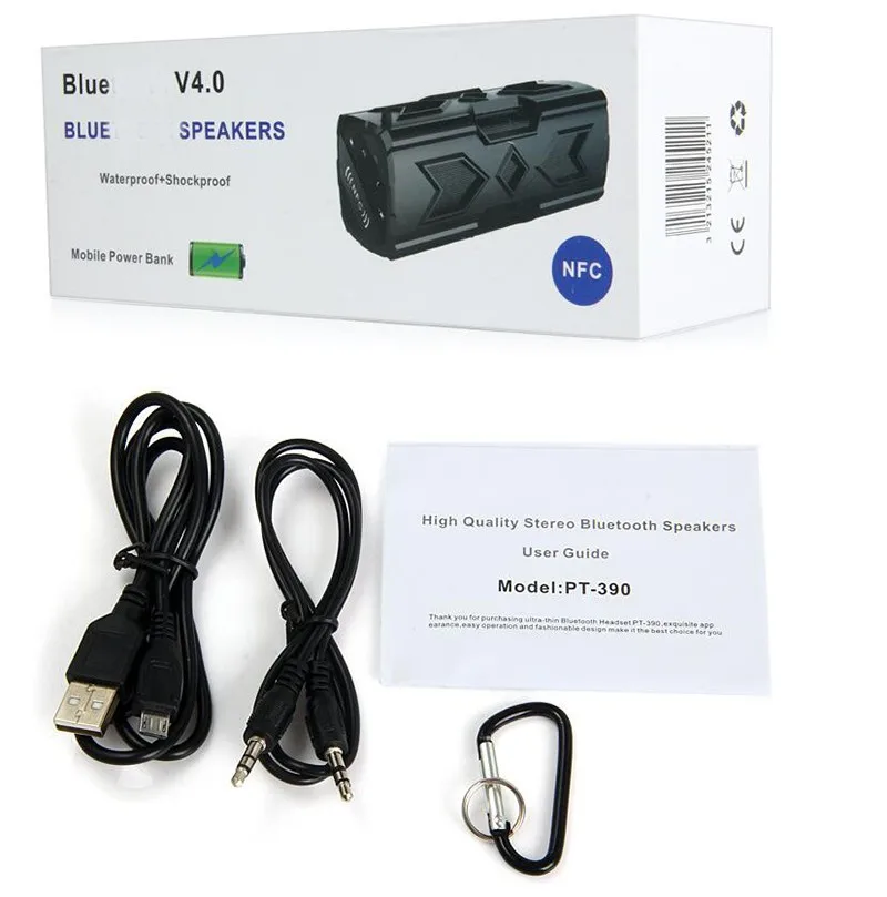 Best Speakers Waterproof Stereo Shower Wireless Speakers with Power Bank - ANKUX.COM