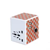 Universal plug travel double usb adapter world travel adaptor multipurpose plug travel adapter with usb