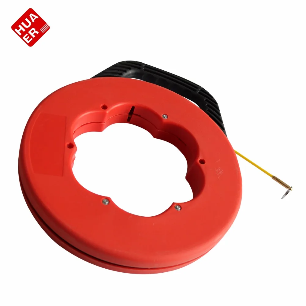 4mm Orange Cable Puller Fiberglass Wire Reusable Electrical Fish Tape 30Meters