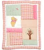patchwork quilt wholesale in pink winnie pattern lovely for baby crib