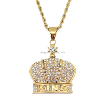 Evey Men S Saudi Gold Crown Pendant Latest Design Jewelry Necklace Evey Men S Saudi Gold Crown Pendant