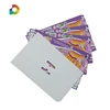 Packaging cardboard folding paper card white paper card printing backer cards for shoes