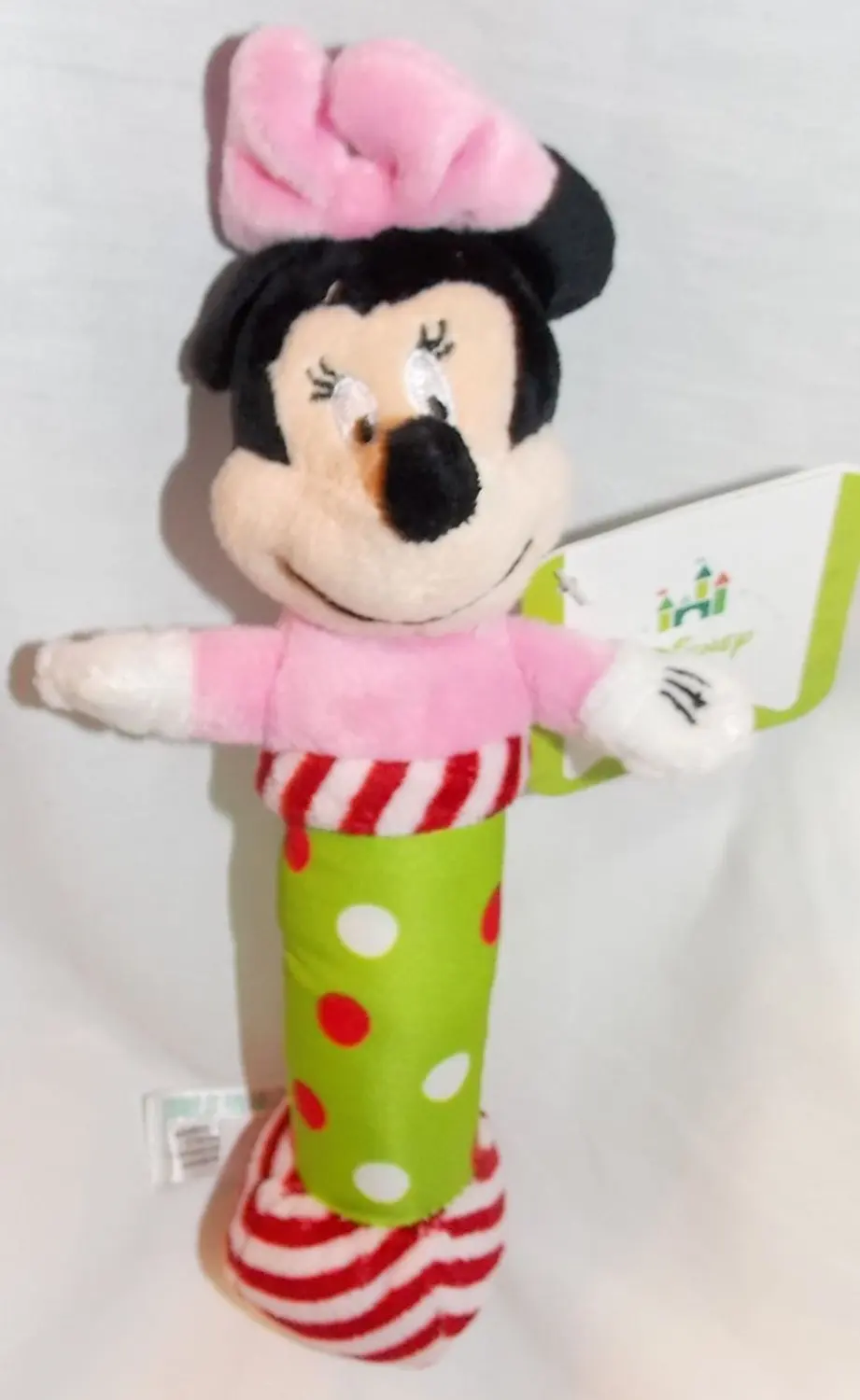 Disney Baby 7" Plush Christmas Minnie Mouse Rattle