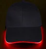 new fashion color charging cotton baseball led flashing cap for sport night warning