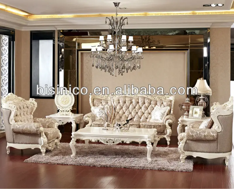 Vintage White Royal Living Room Furniture French Style Sofa Set - Buy