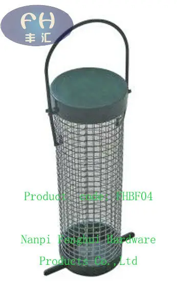 Hanging tube bird feeder