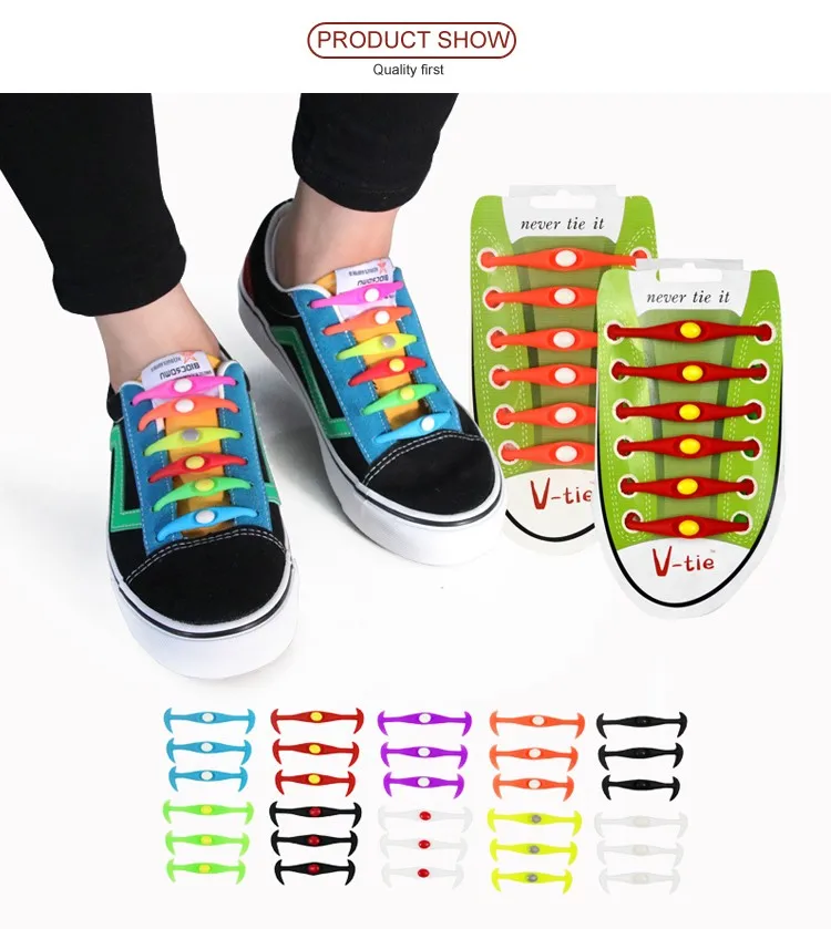 Promotional Silicon Gifts Elastic Shoe Laces For Sneakers Buy No Tie ...