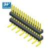 HY1003-06 1.27mm pitch single row stack SMT type pin header with CE FCC certificated