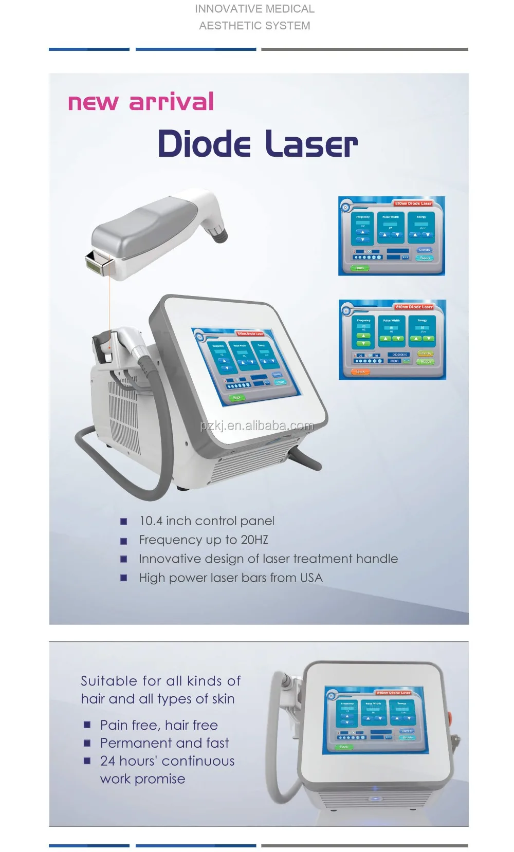 Newest 808nm Diode Laser Types Of Laser Hair Removal Machines