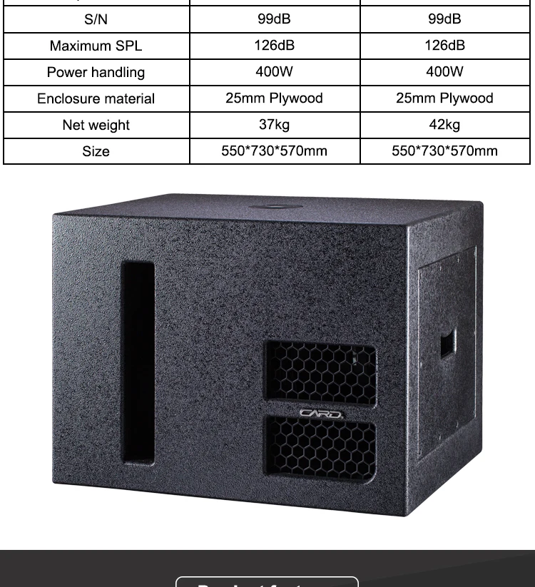15 Inch Powerful Active Sub Bass,15 Inch Subwoofer With Dsp Module For