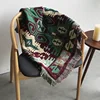 Decorative cotton woven sofa throw blanket for sofa