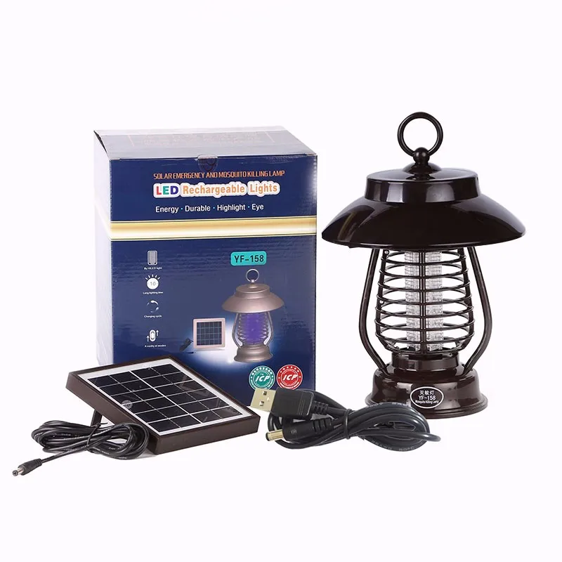 Solar Powered Insect Killer Lamp Mosquito Killer Lamp Electric Mosquito