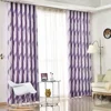 factory direct prices new blackout design purple wave pattern window curtain