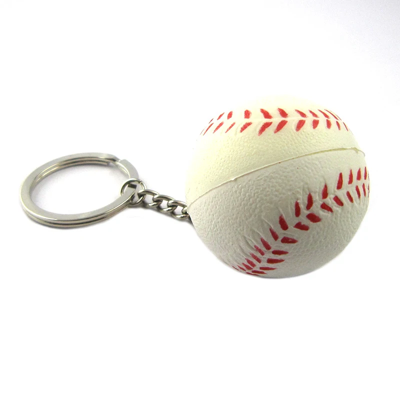 Key Chain Maker Key Ring Custom 3D Soft Pvc Rubber Keychain Baseball