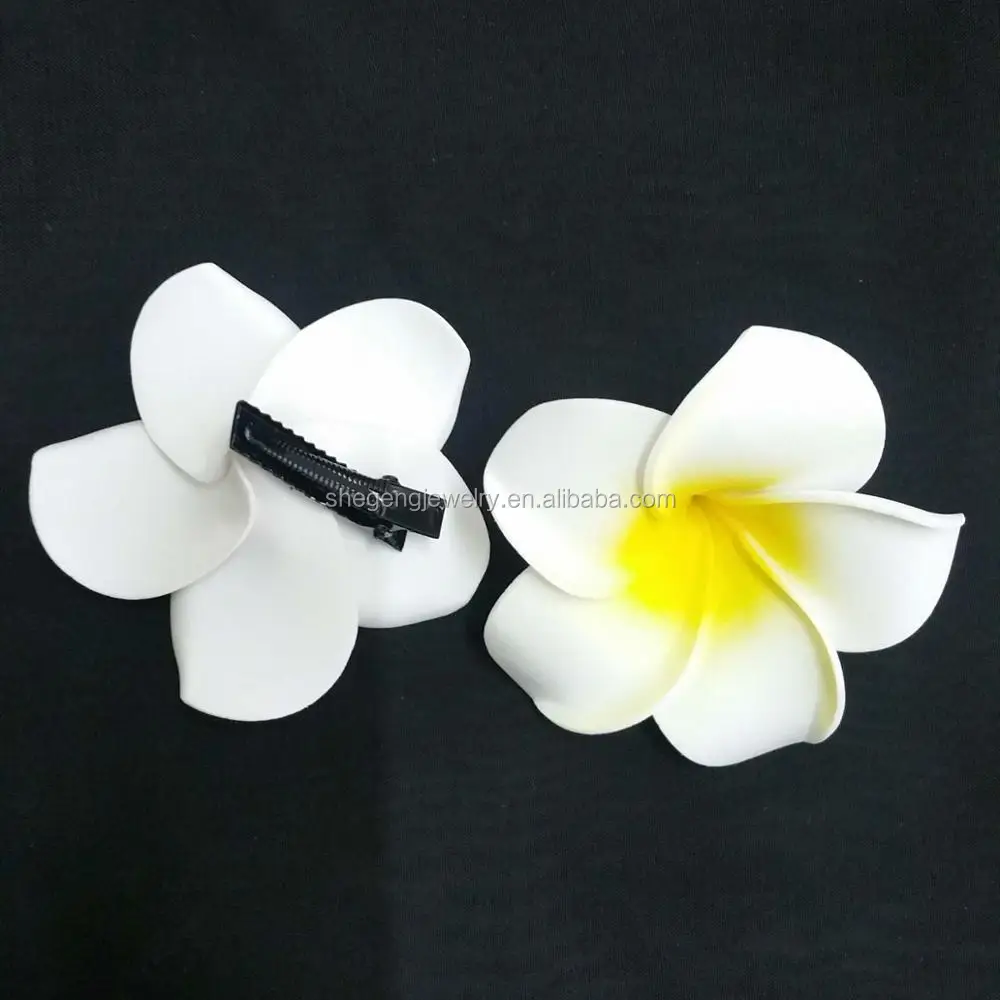 Artificial Plumeria Foam Frangipani Flowers Bridal Hair Clip Buy