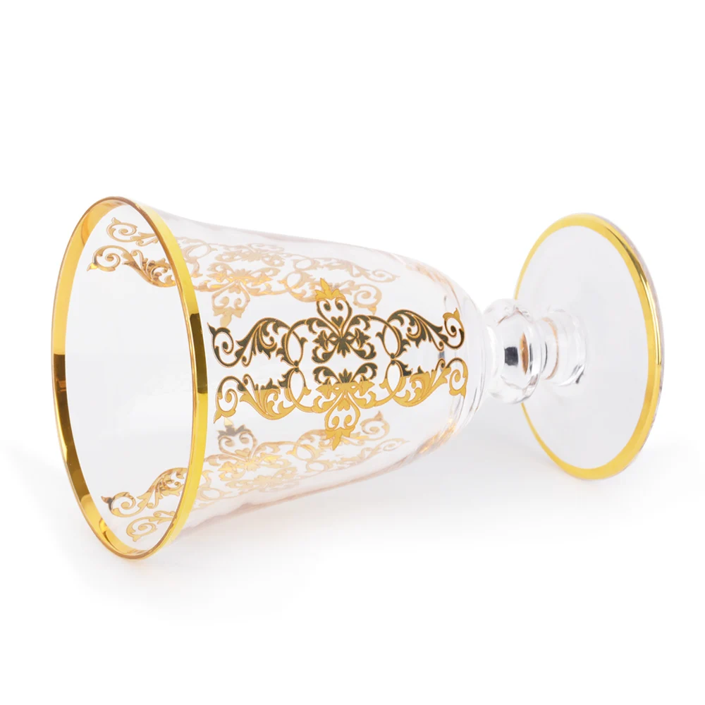 Handmade crystal glass juice glass tea and coffee sets for Arabic