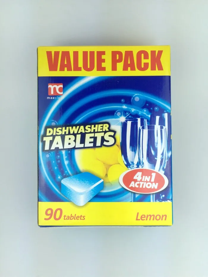 High Performance Dishwash Tablet 90 Pcs Dishwasher Tablet All In One No