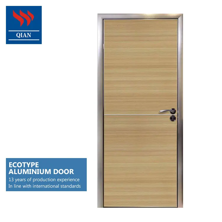 Modern Metal Frame Wooden Door Mdf Laminated Front Entry Wood Door Buy Modern Metal Frame Wooden Door Mdf Laminated Front Door Entry Wood Door Product On Alibaba Com