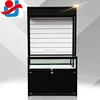 New design auto car accessories parts slatwall display rack, shop design glass display cabinet