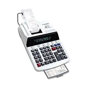 Canon Products - 12-Digit Calculator, 2-Color Printing, 8-7/8"x13-1/8"x3" - Sold as 1 EA - 12-digit heavy-duty printing calculator features extra-large fluorescent tube display and high-speed ribbon two-color printing. Print 4.8 lines per second with positive numbers in black and negative numbers