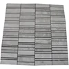 Grey marble blend random wall panels strip tiles mosaic for wall