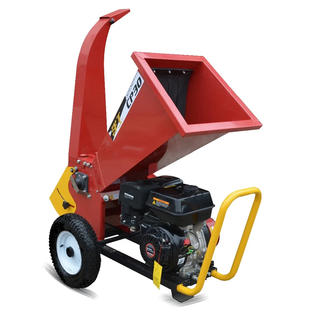 Gasoline Power Drum Wood Chipper / Branch Chipper Shredder For ...