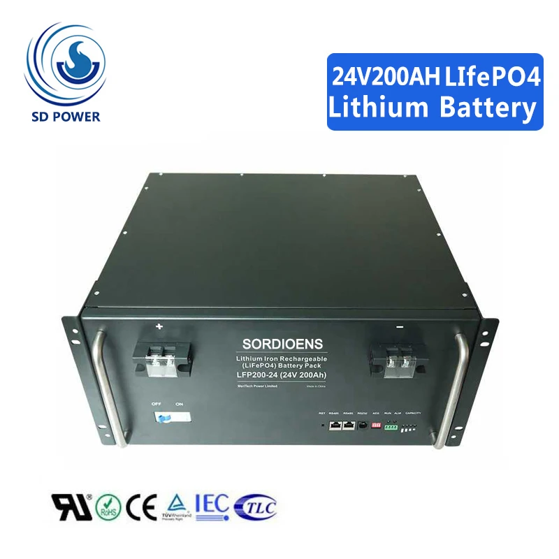 bluetooth 5000 deep cycle lipo 24v 200ah deep cycle battery for electric boat / scooter /bike